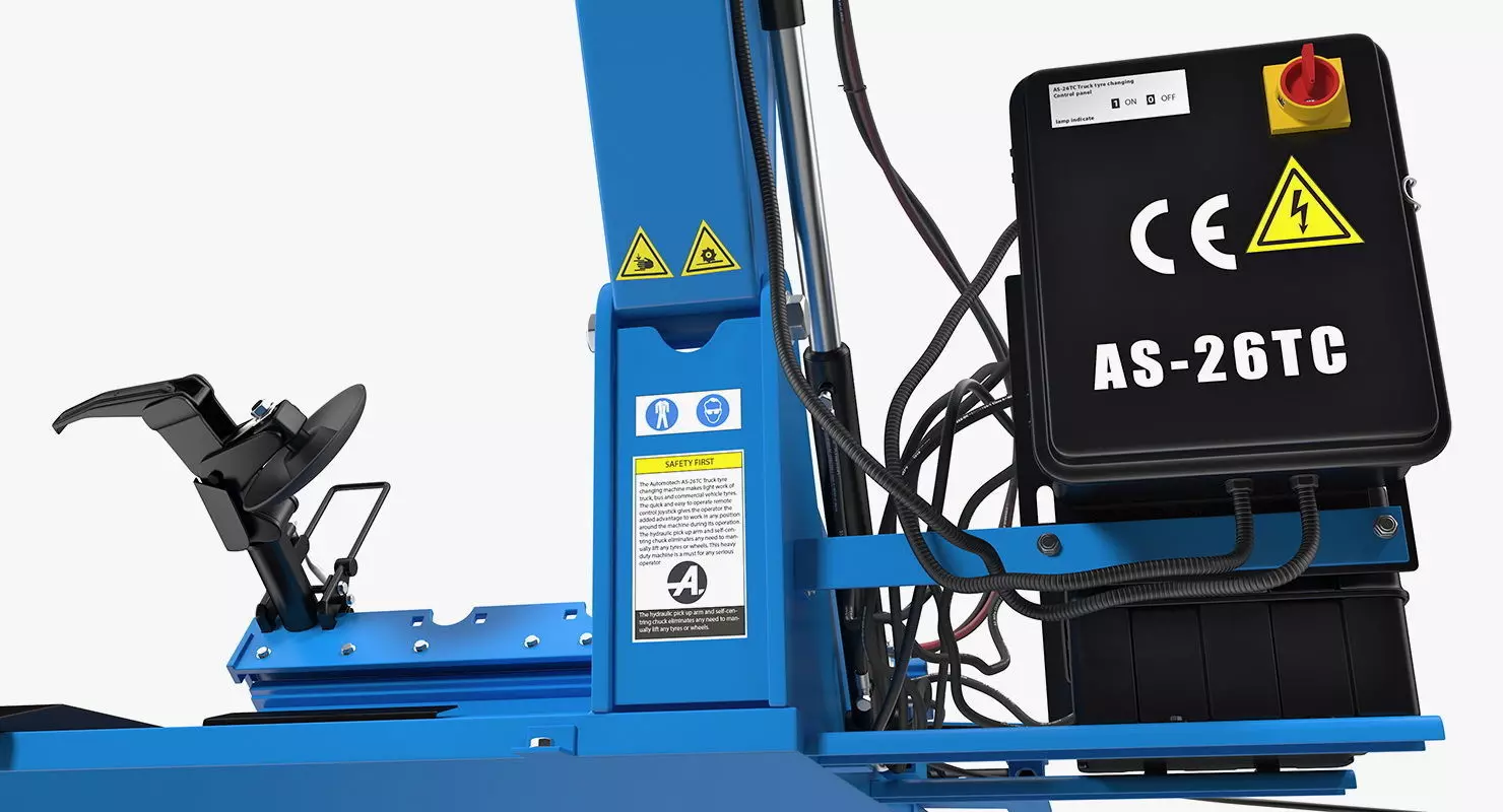 Automotech AS-26TC Truck Tyre Changing Machine 3D model_21