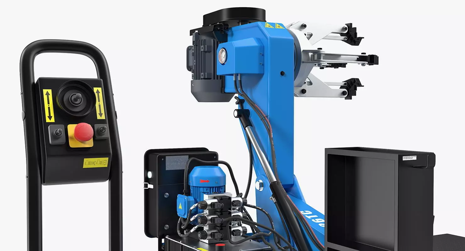 Automotech AS-26TC Truck Tyre Changing Machine 3D model_8