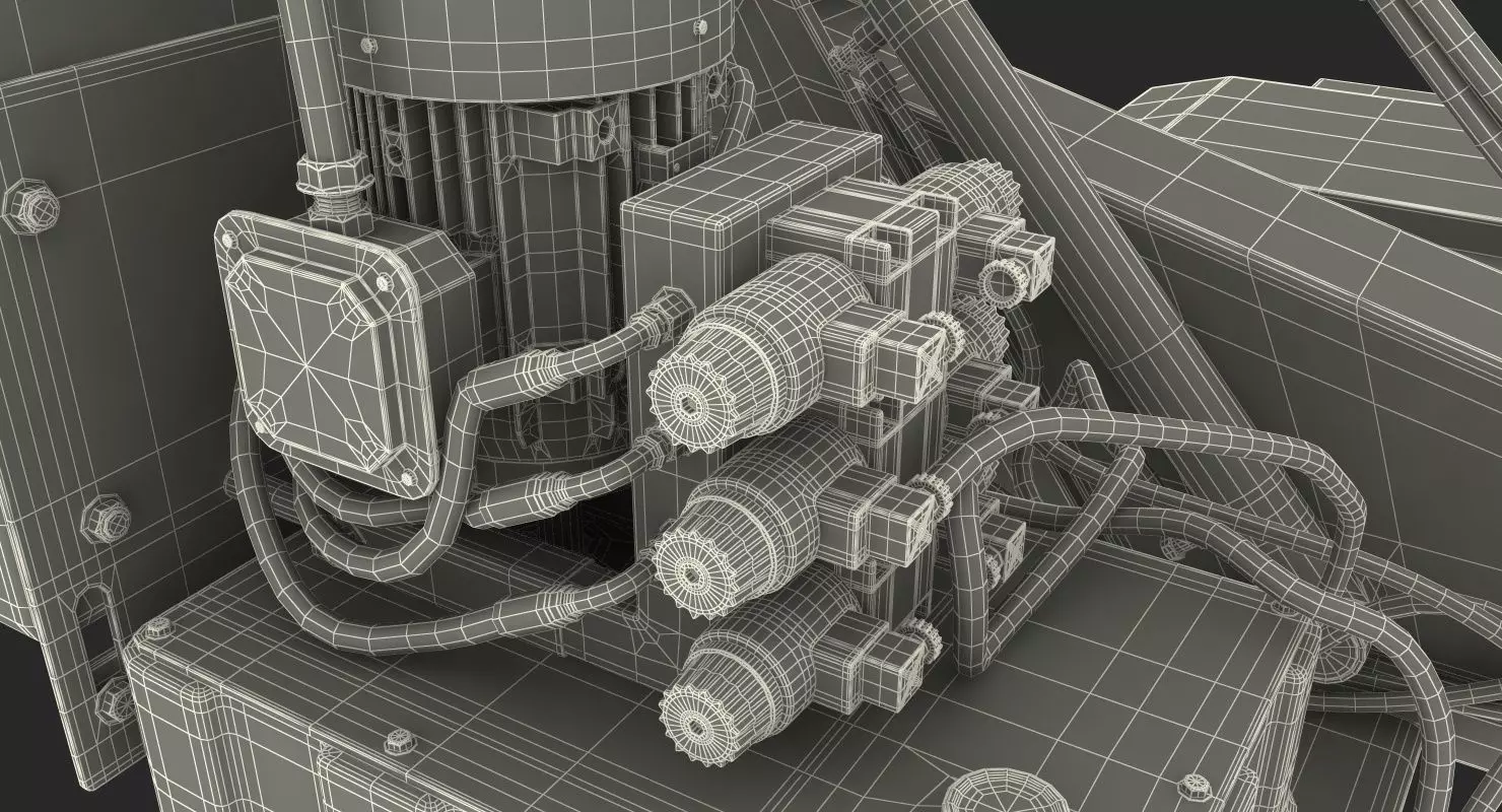 Automotech AS-26TC Truck Tyre Changing Machine 3D model_31