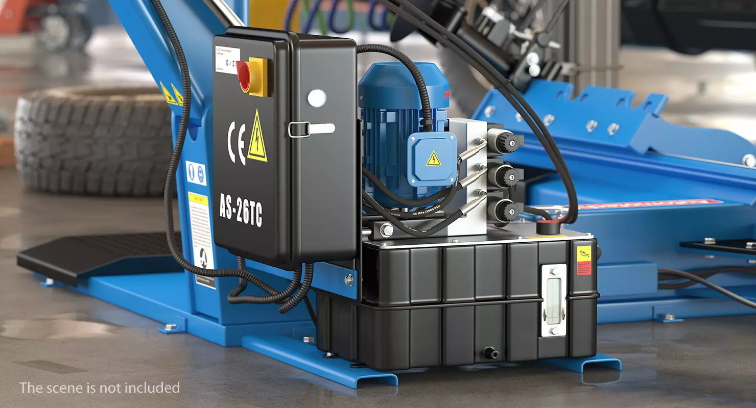 Automotech AS-26TC Truck Tyre Changing Machine 3D model_1