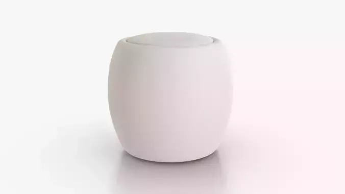 White Mono Pouf