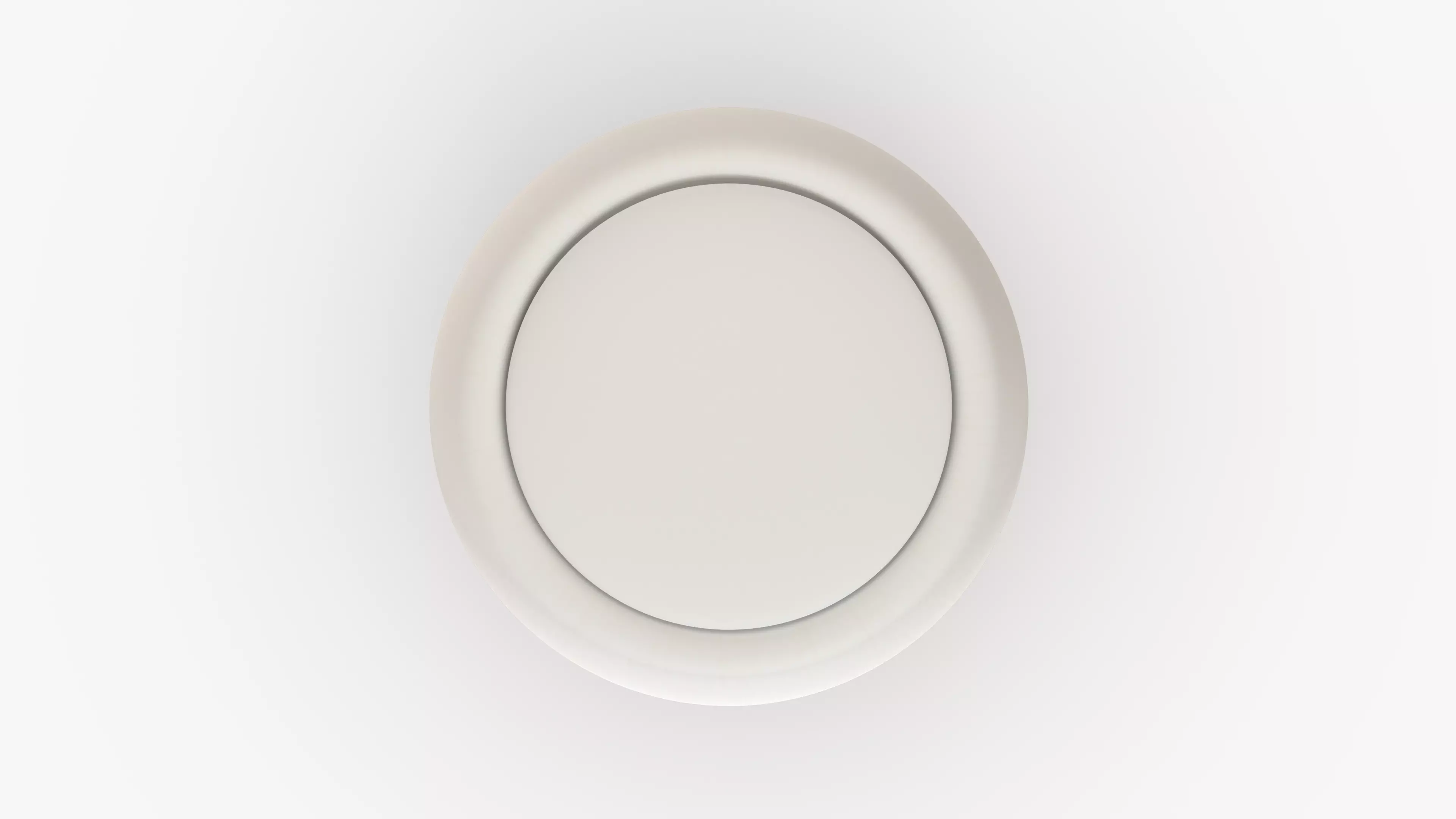 White Mono Pouf Low-poly 3D model_4