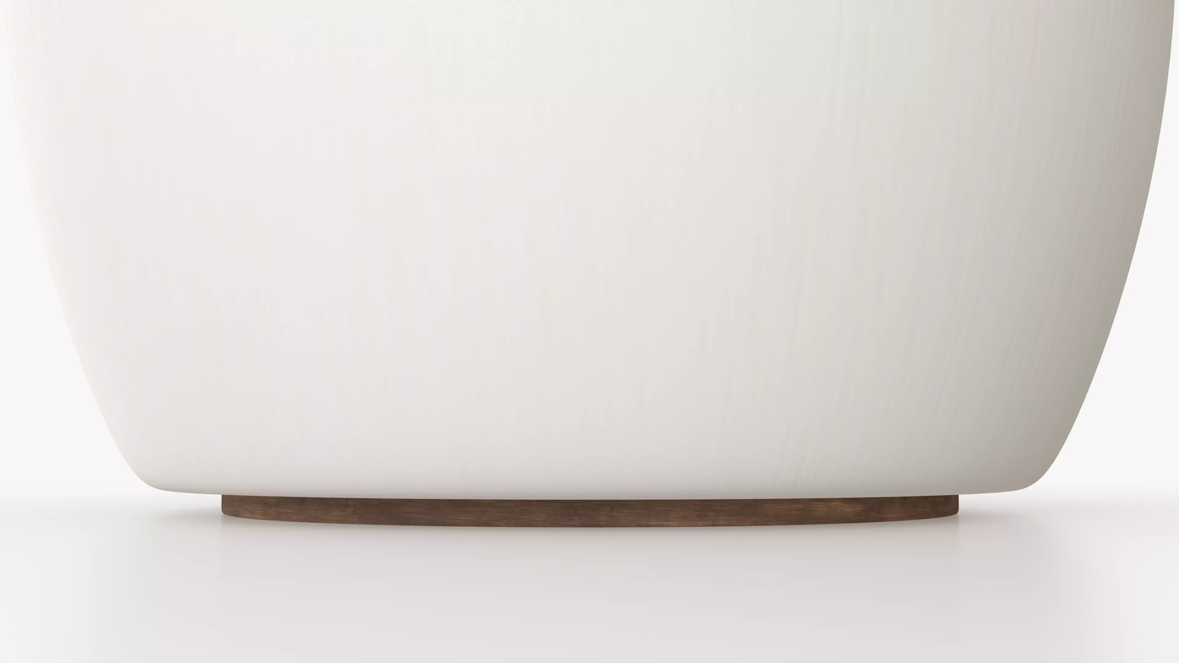 White Mono Pouf Low-poly 3D model_3