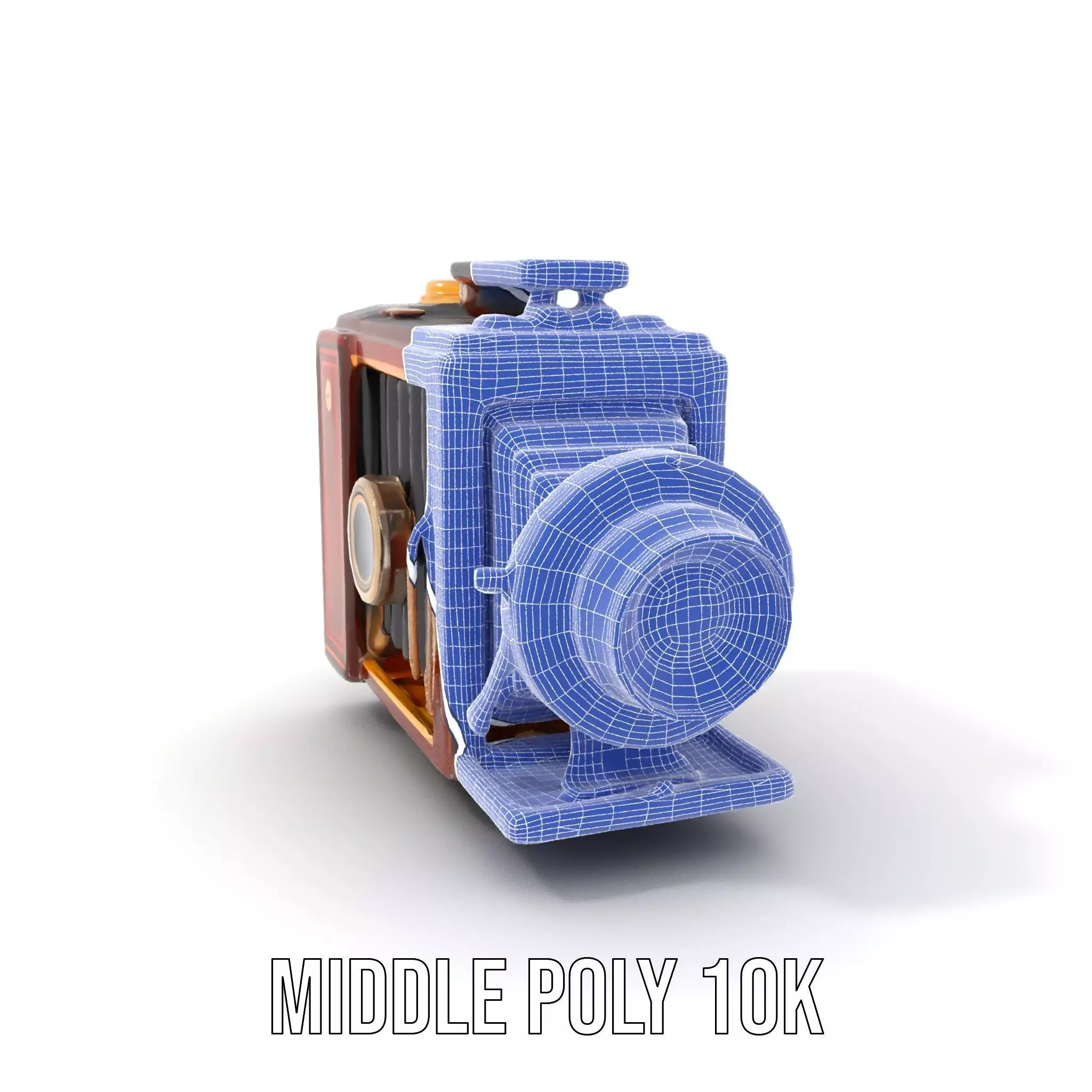 Antique Brass Camera model pack Low-poly 3D model_14