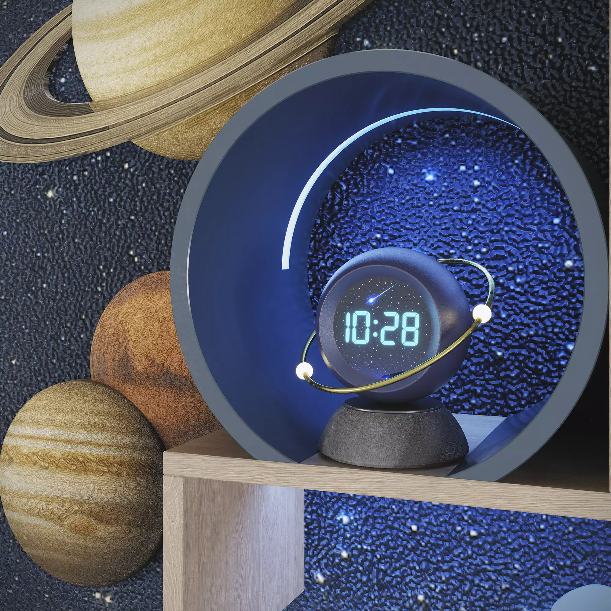 Childrens furniture with toys and decor 03 3D model_3