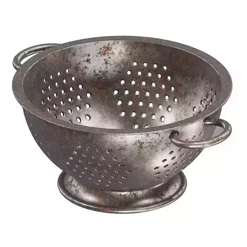 Rusty Steel Colander