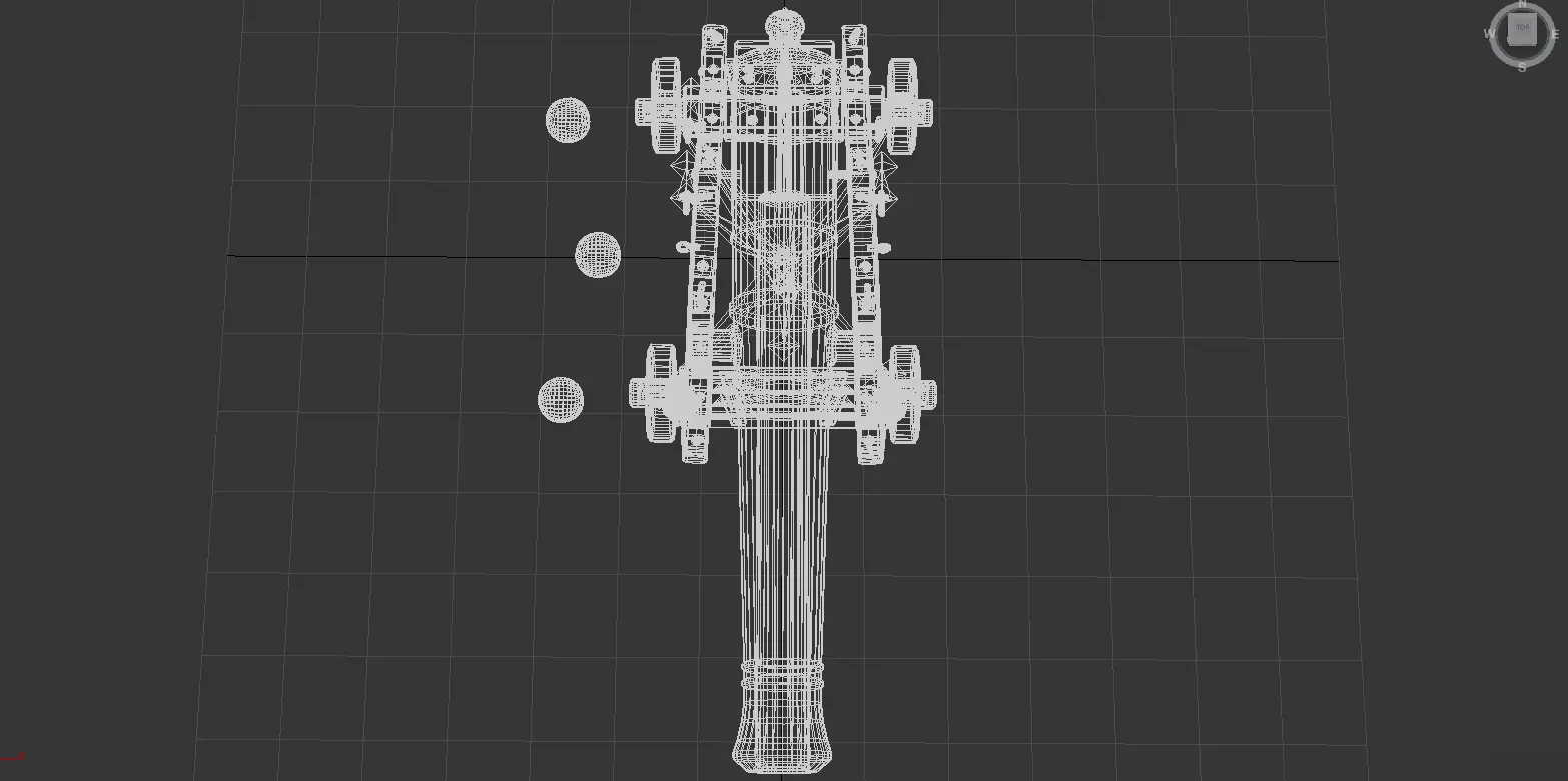 Old Naval Cannon  3D Model PBR Textures Low-poly 3D model_16