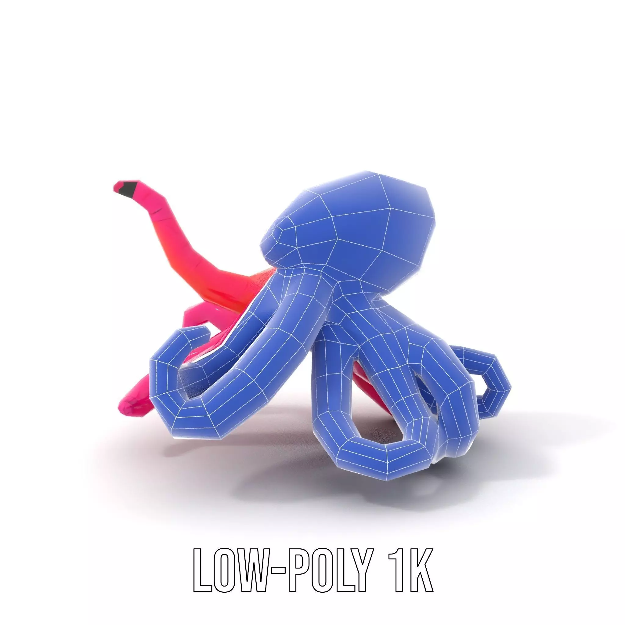 Vibrant Octopus Toy model pack Low-poly 3D model_31