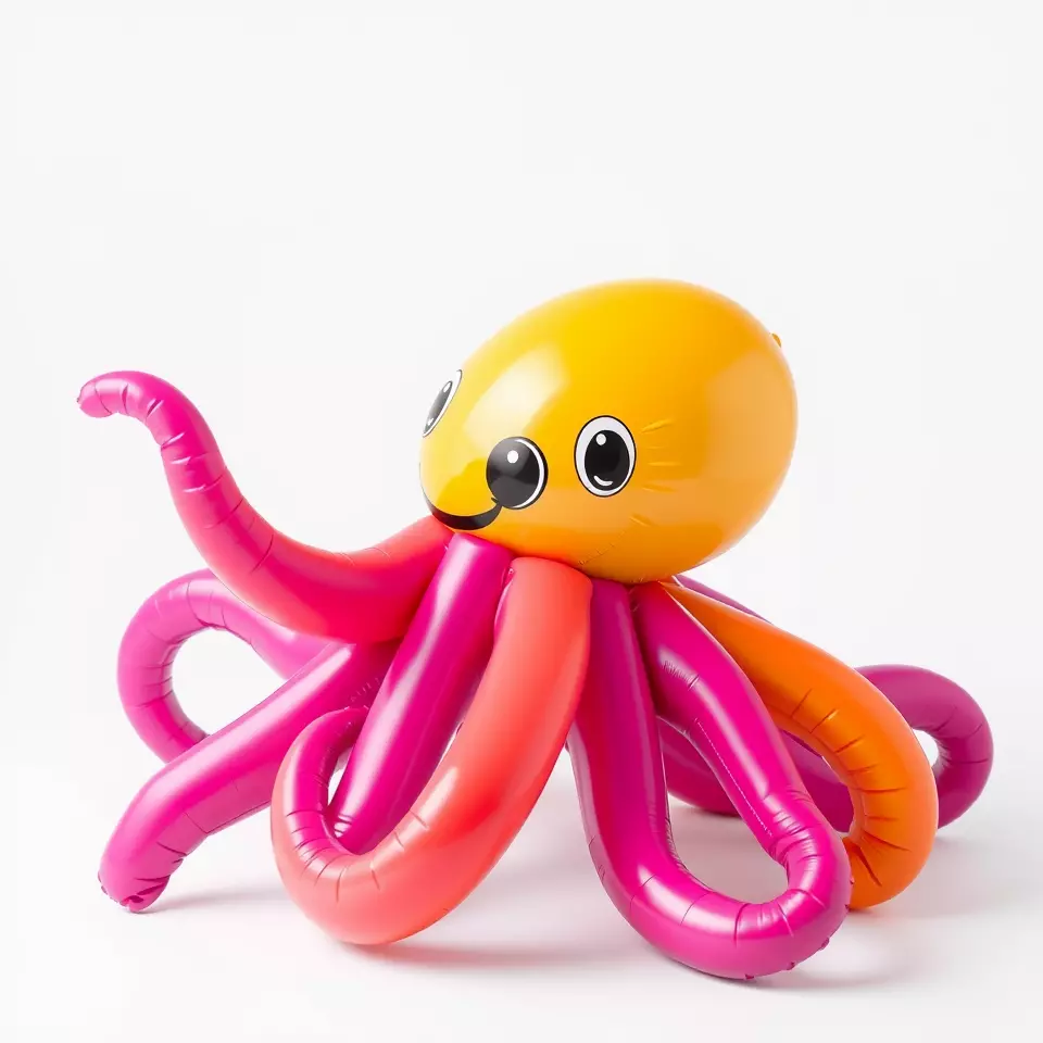 Vibrant Octopus Toy model pack Low-poly 3D model_3