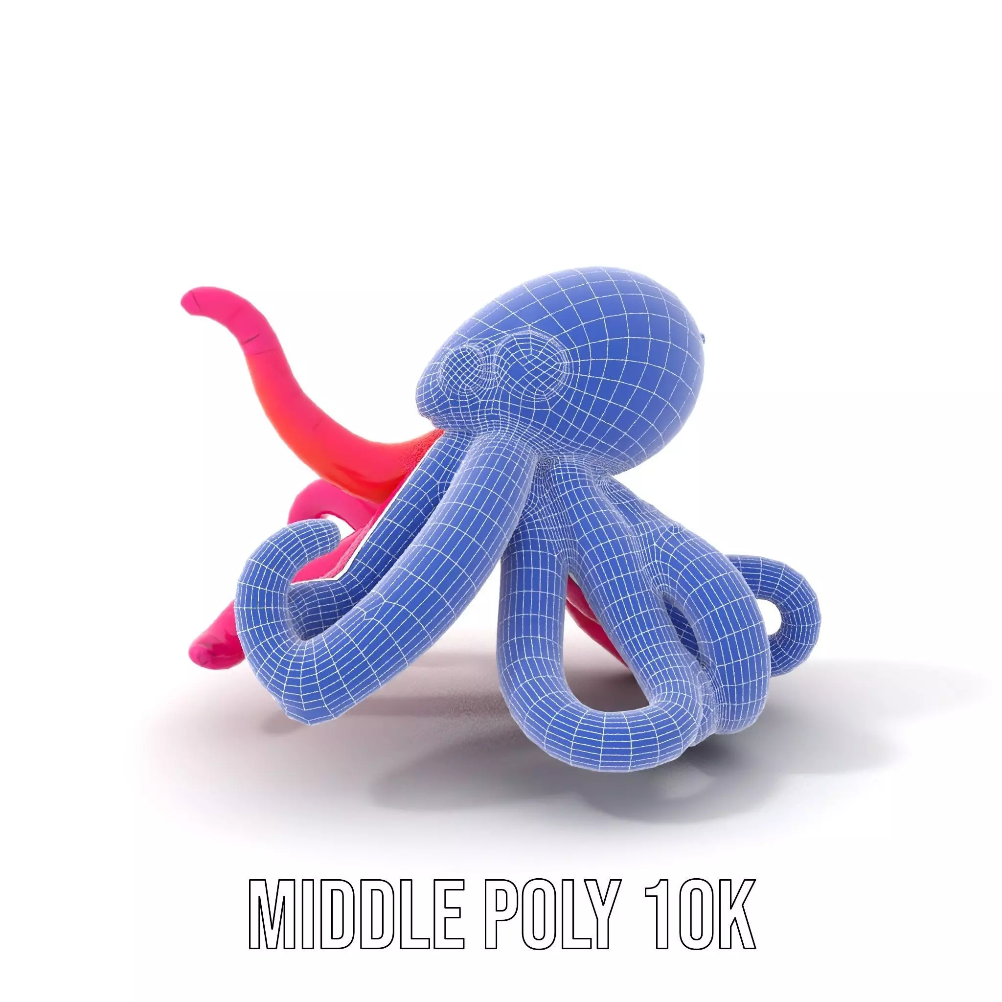 Vibrant Octopus Toy model pack Low-poly 3D model_20