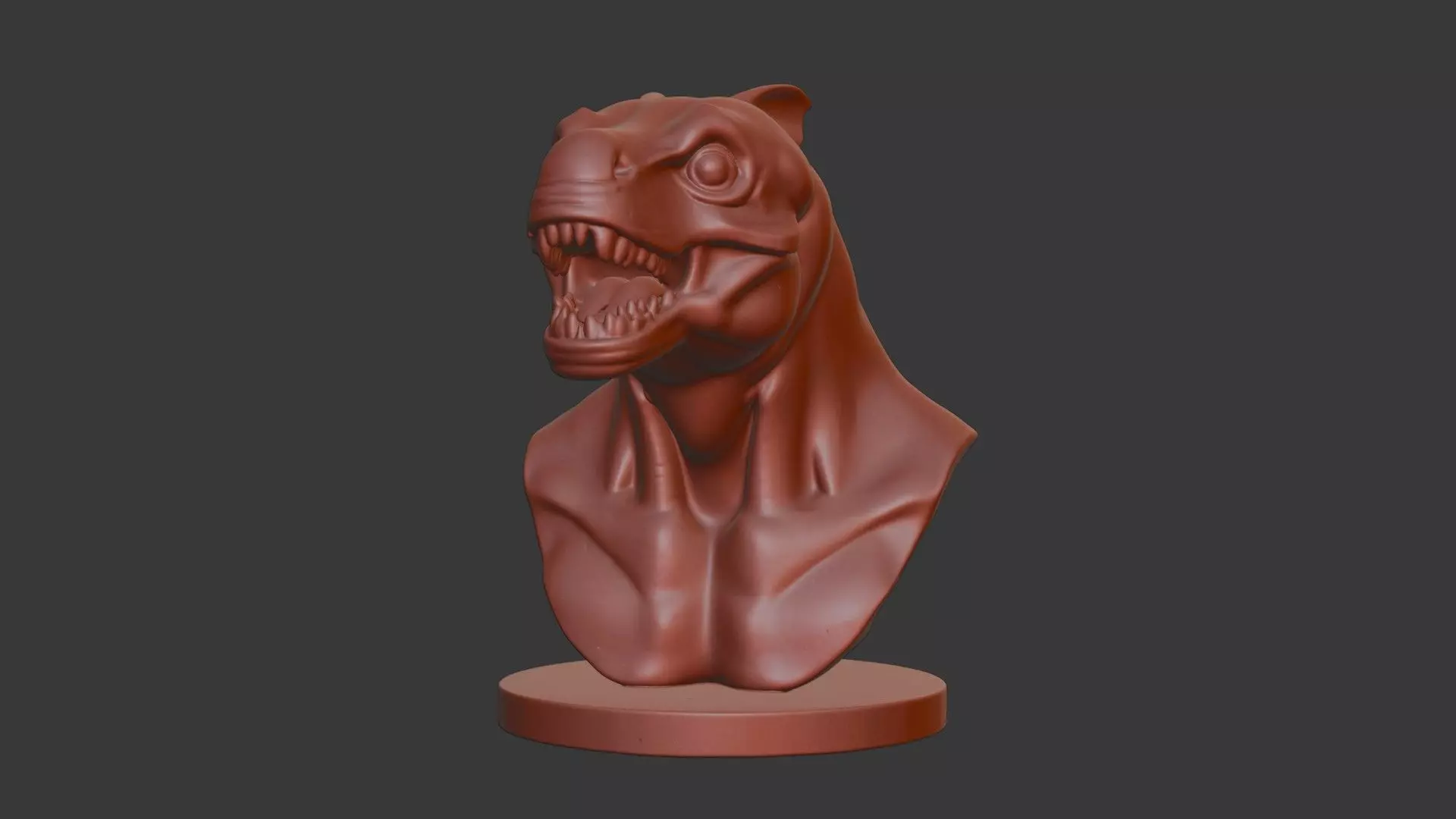 Dunkleosteus Bust 3D Model - STL Printable Prehistoric Fish 3D print model_7