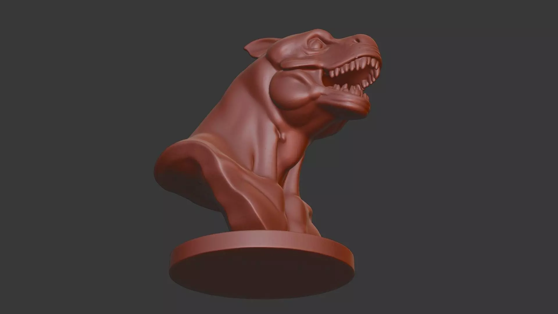Dunkleosteus Bust 3D Model - STL Printable Prehistoric Fish 3D print model_6