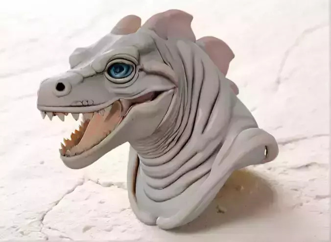 Dunkleosteus Bust 3D Model - STL Printable Prehistoric Fish