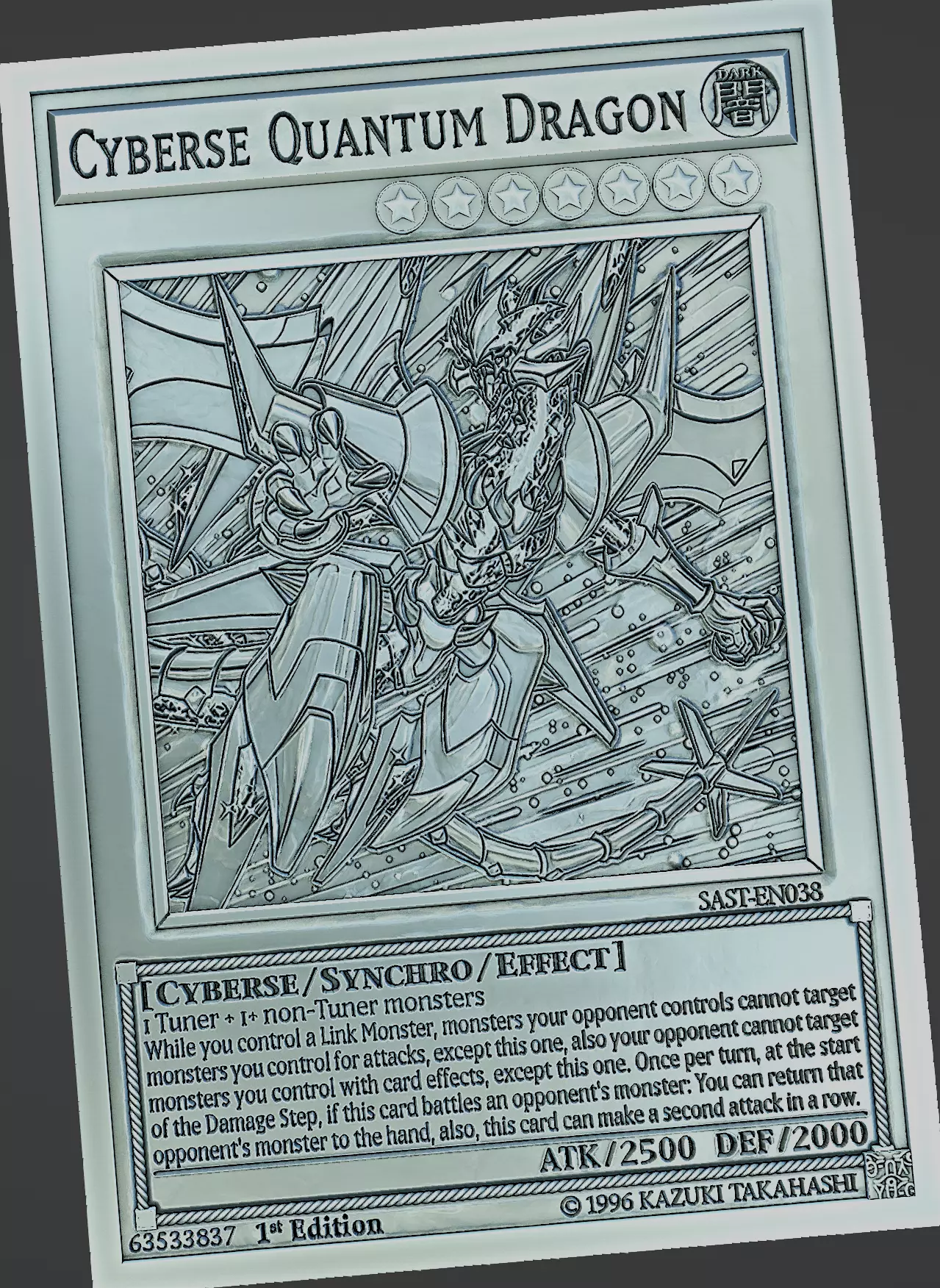 Cyberse Quantum Dragon - yu-gi-oh Free 3D print model