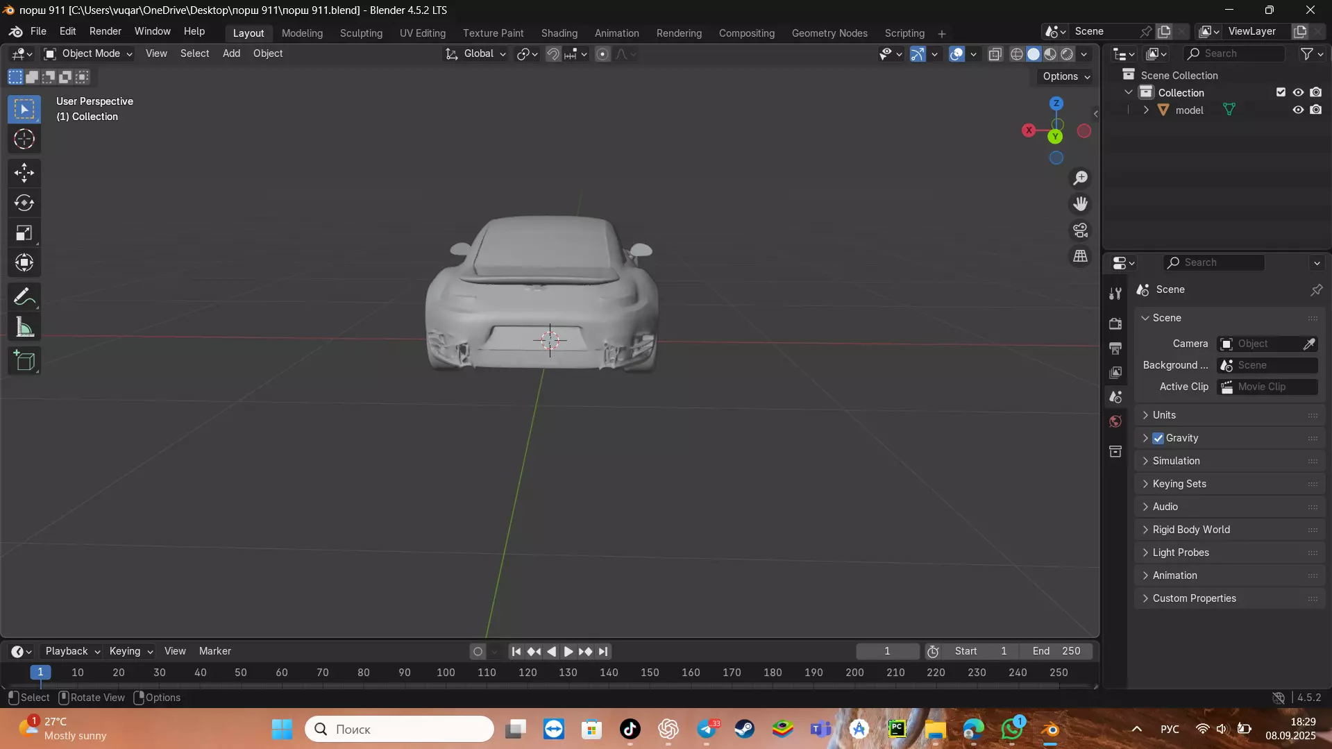 porsche 911  3D model_2