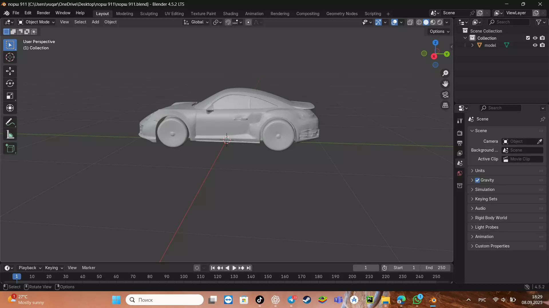 porsche 911  3D model_1