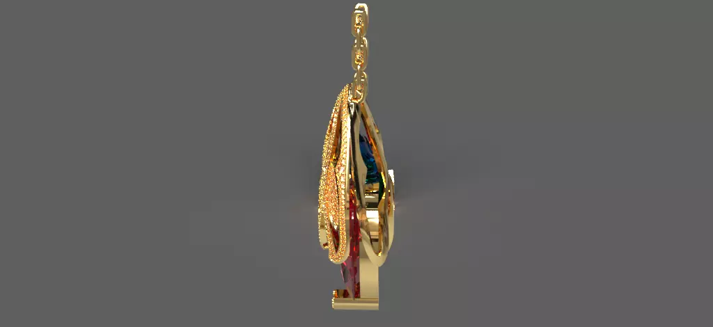 Pendant 3D print model_4