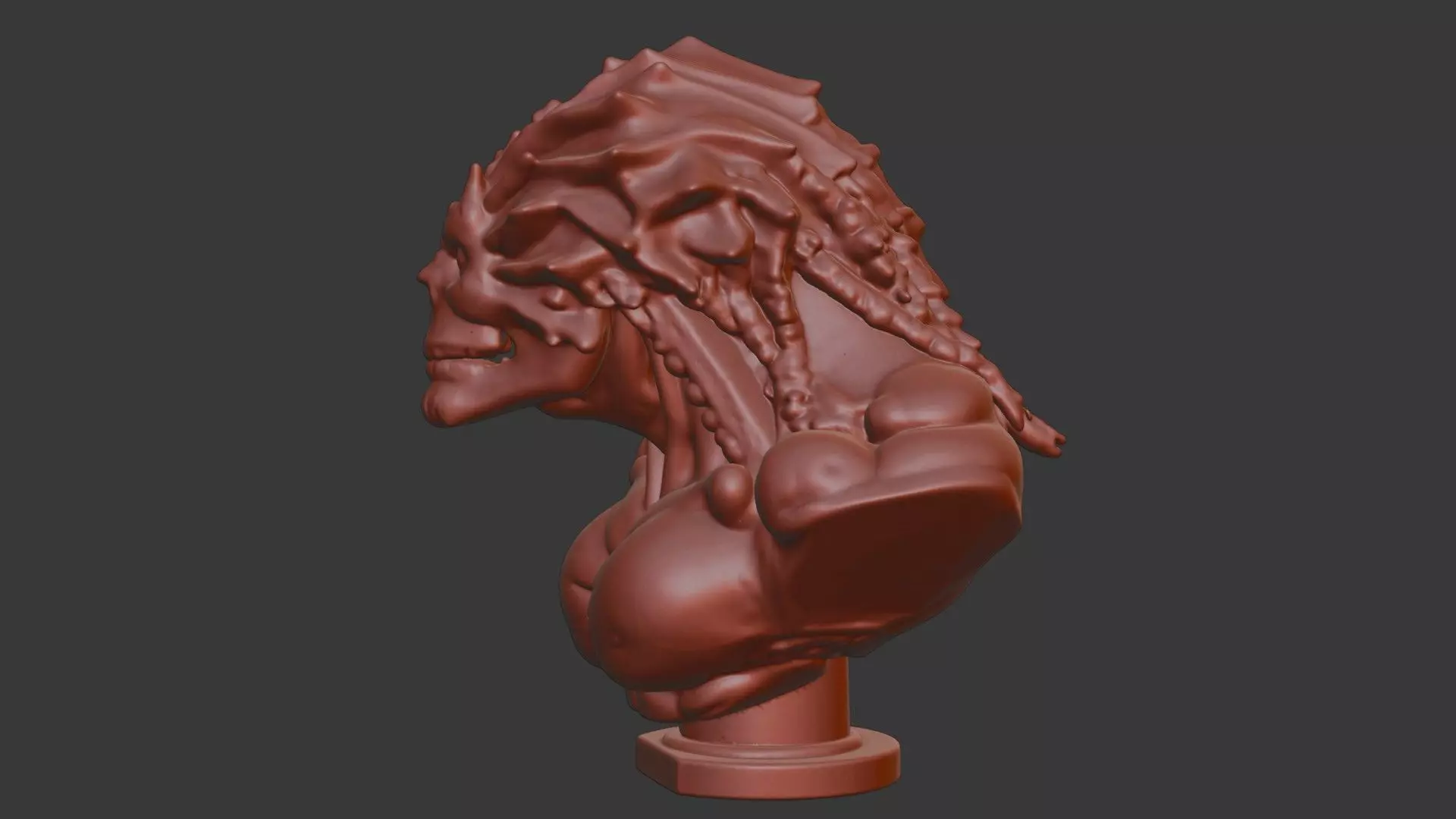 Edmontonia Head Bust 3D Model - STL Printable Dinosaur 3D print model_3