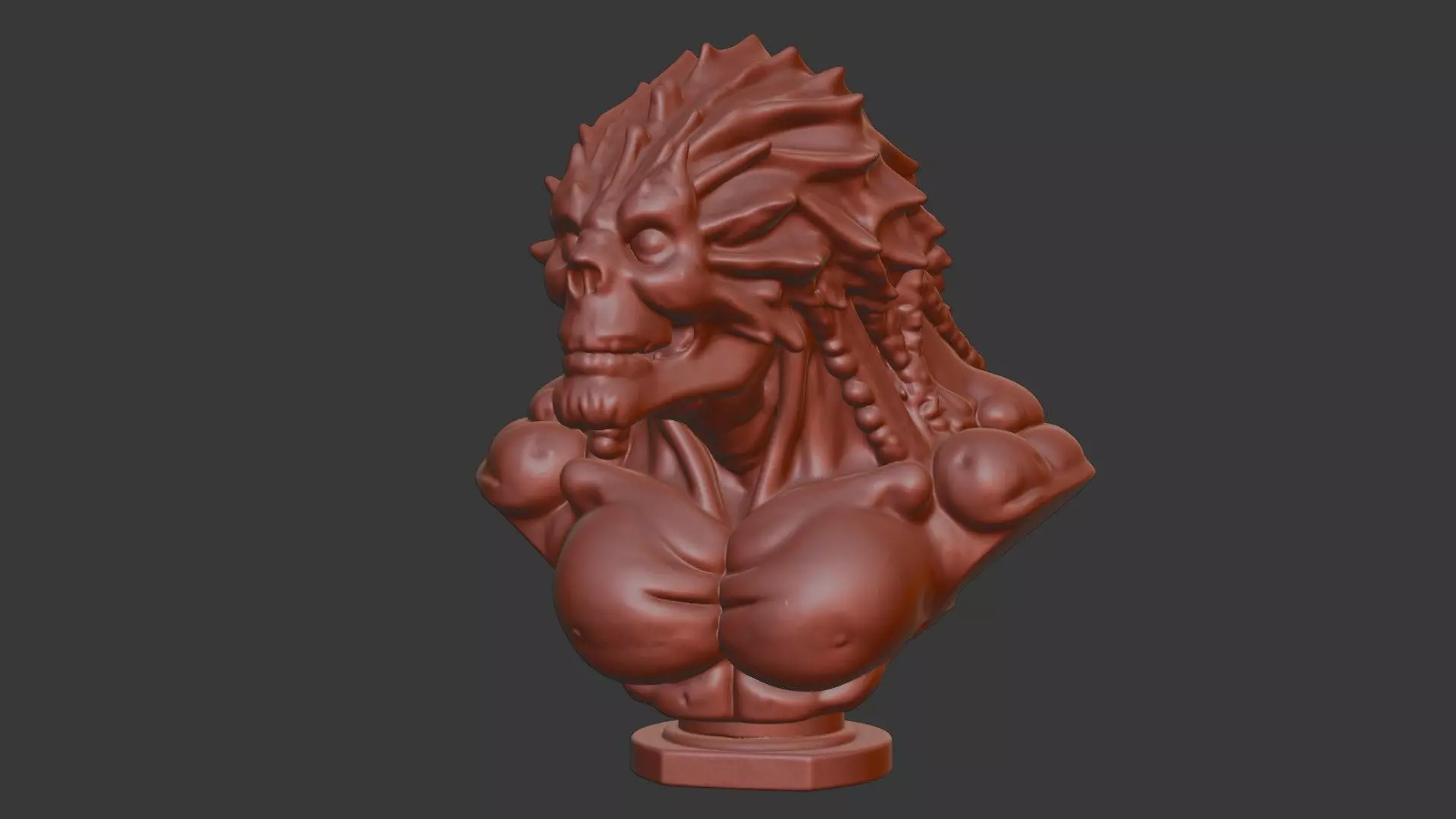 Edmontonia Head Bust 3D Model - STL Printable Dinosaur 3D print model_7