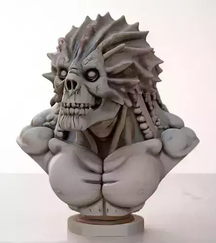 Edmontonia Head Bust 3D Model - STL Printable Dinosaur