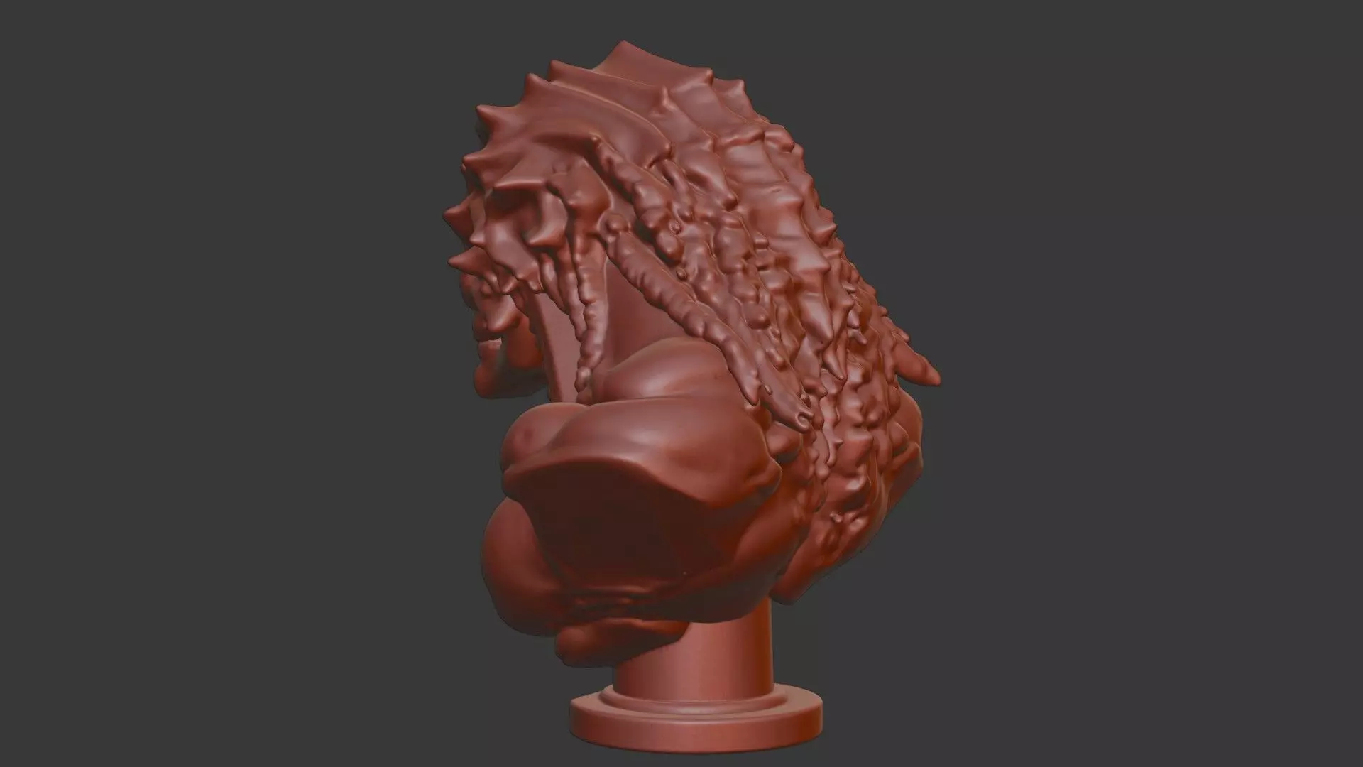 Edmontonia Head Bust 3D Model - STL Printable Dinosaur 3D print model_4