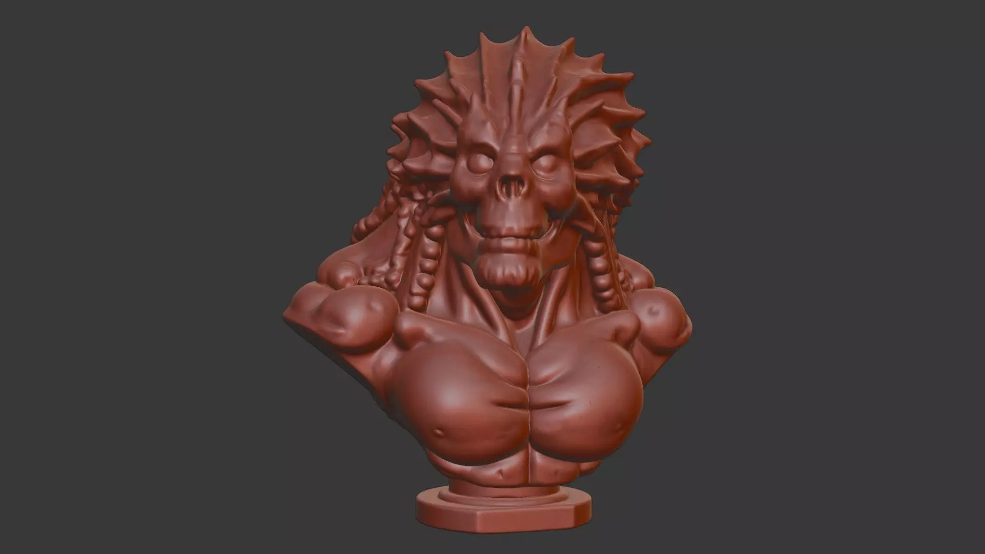 Edmontonia Head Bust 3D Model - STL Printable Dinosaur 3D print model_2