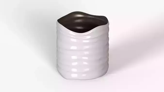 White Plastic Basket h180