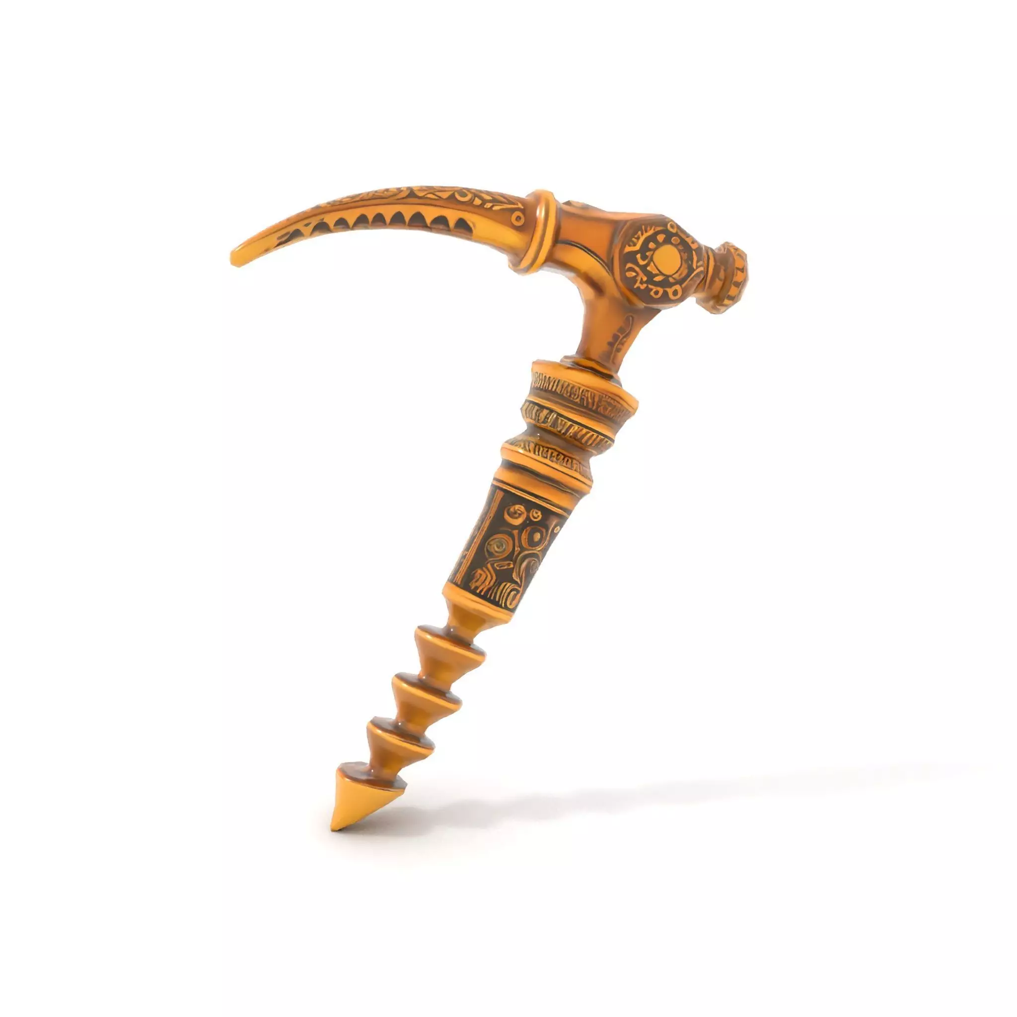 Antique Brass Screwdriver model pack Low-poly 3D model_10