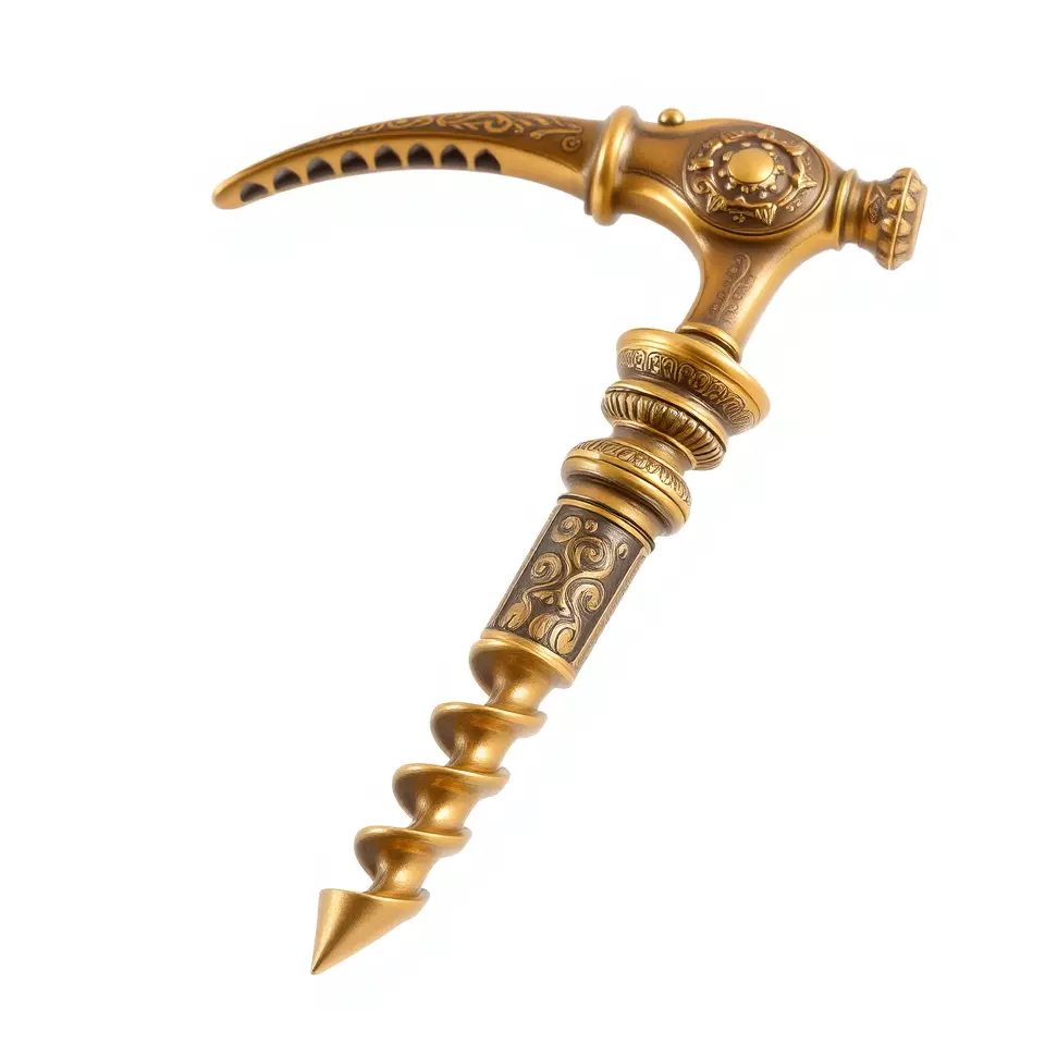 Antique Brass Screwdriver model pack Low-poly 3D model_3