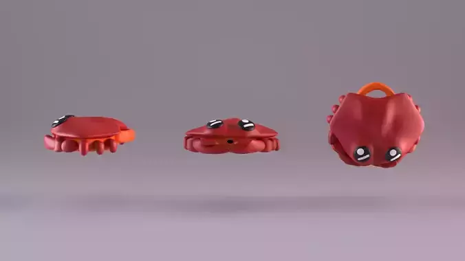 cute keychain Tiny crab Click-Clack