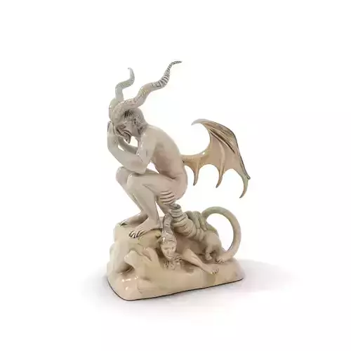 Demonic Stone Sculpture model pack