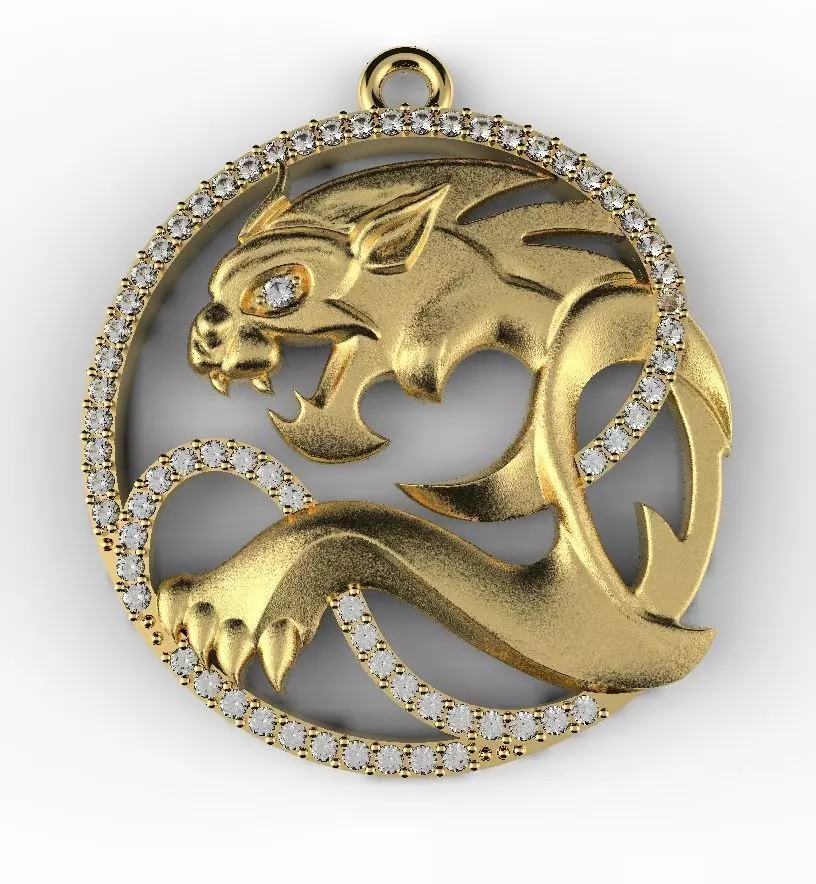 bat pendant 3D print model_7