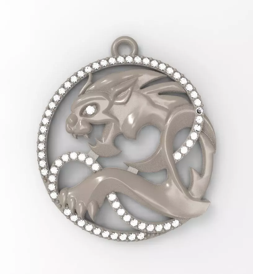 bat pendant 3D print model_0