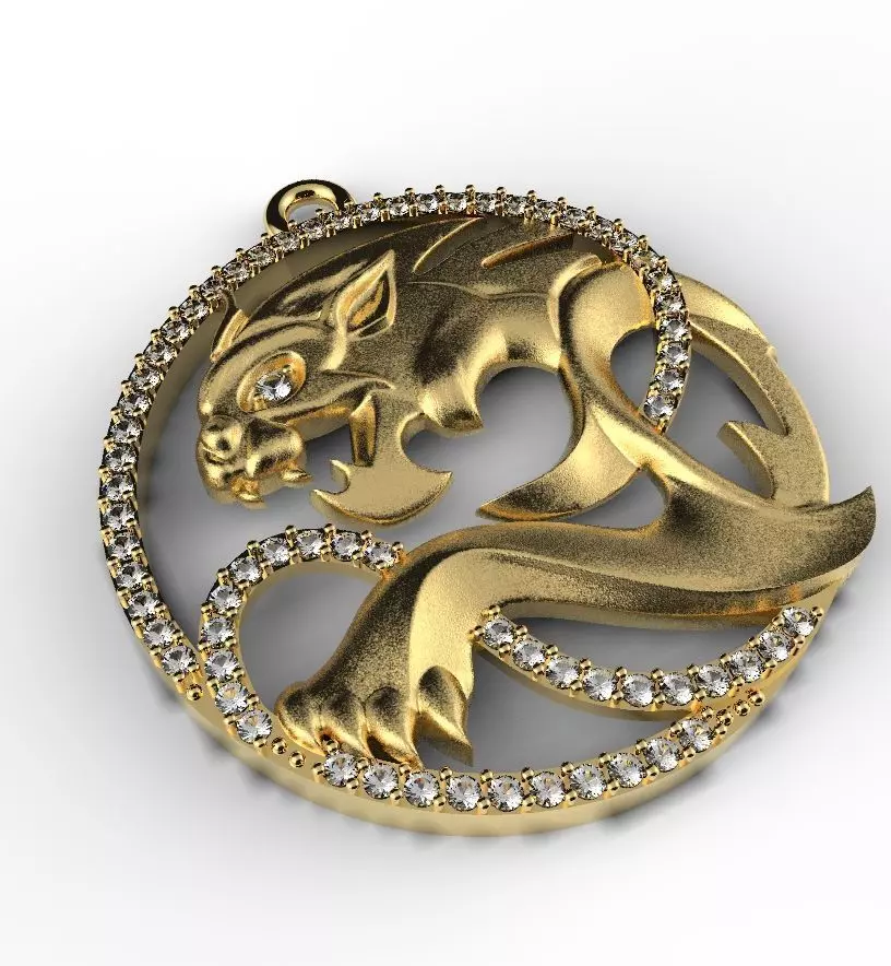 bat pendant 3D print model_8