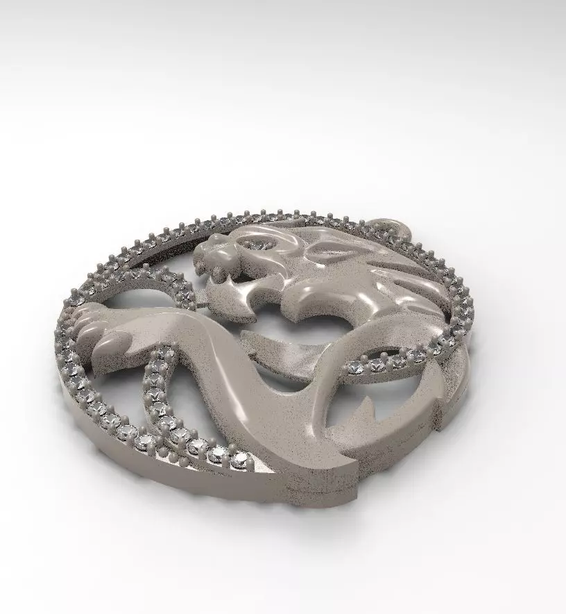 bat pendant 3D print model_1