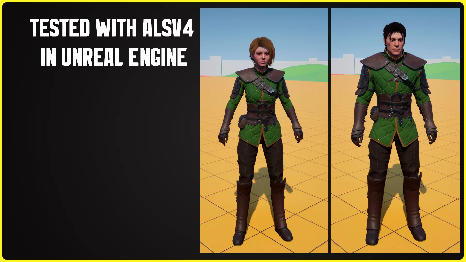 Modular Fantasy Character 02 - Archer Low-poly 3D model_16