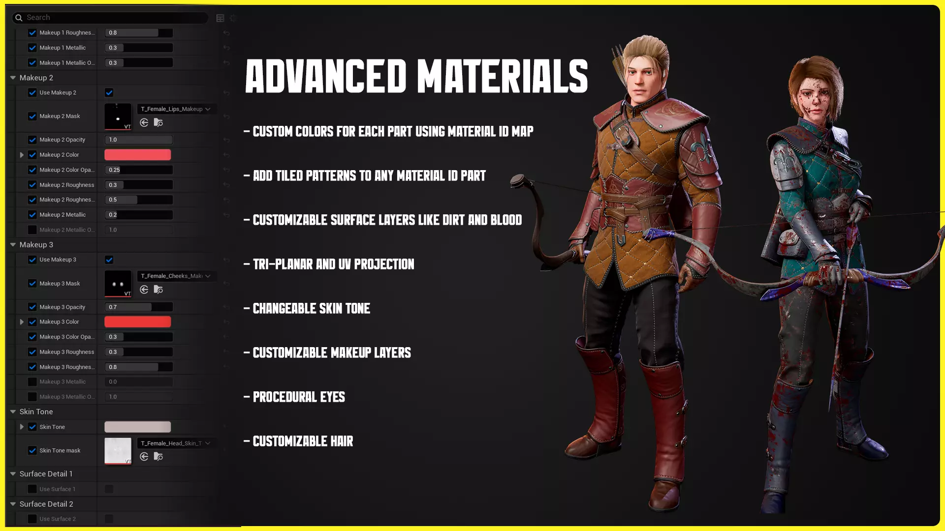 Modular Fantasy Character 02 - Archer Low-poly 3D model_4