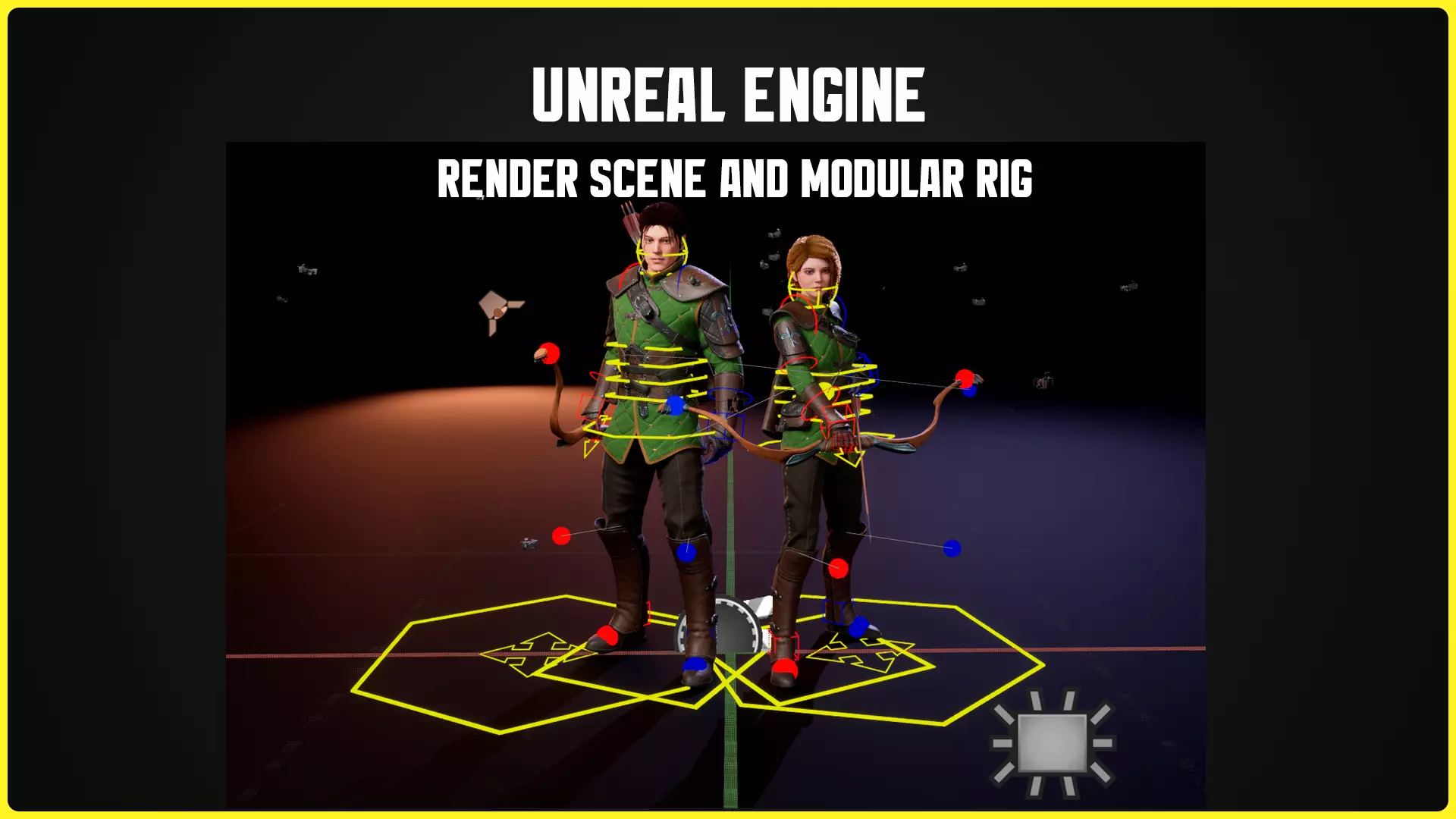 Modular Fantasy Character 02 - Archer Low-poly 3D model_19