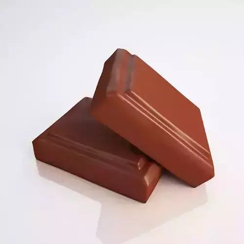 Chocolate pieces 3D model