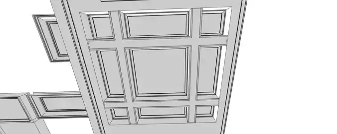 Ornate Ceiling Design - 3D Model