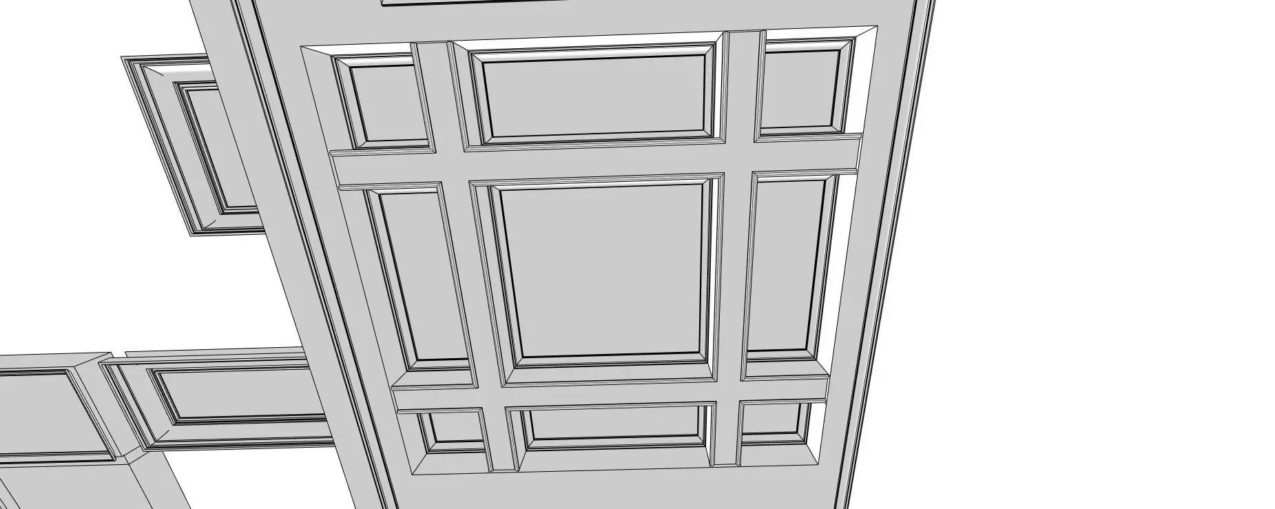 Ornate Ceiling Design - 3D Model 3D model_0
