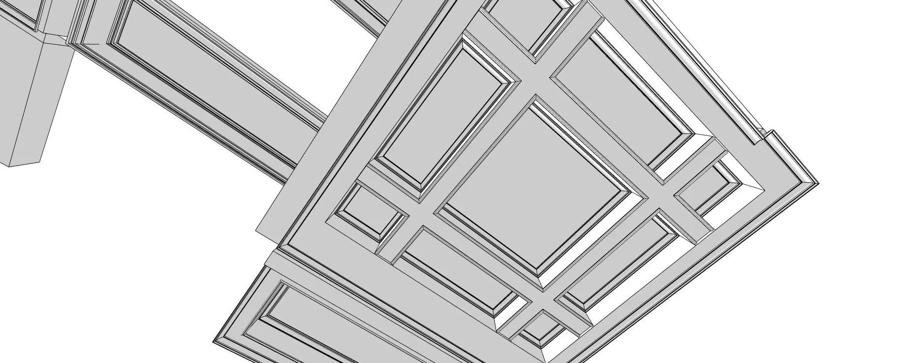 Ornate Ceiling Design - 3D Model 3D model_6
