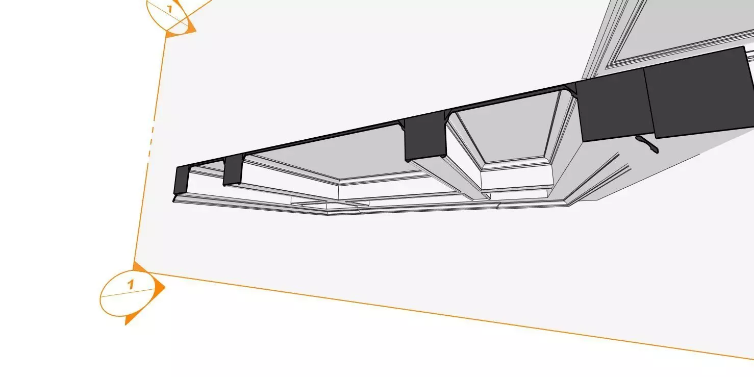 Ornate Ceiling Design - 3D Model 3D model_5