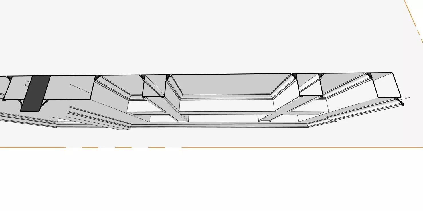 Ornate Ceiling Design - 3D Model 3D model_3