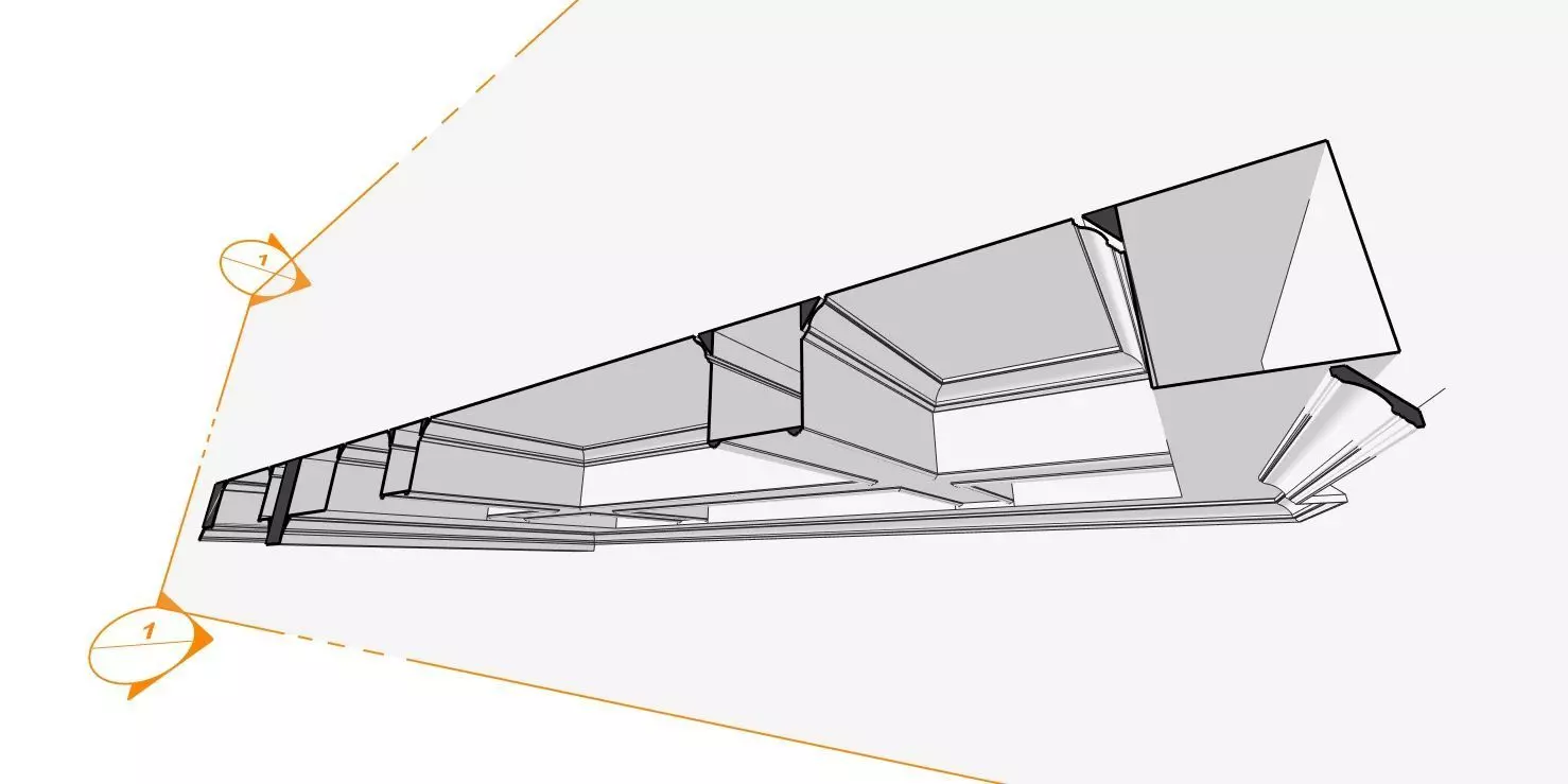 Ornate Ceiling Design - 3D Model 3D model_1