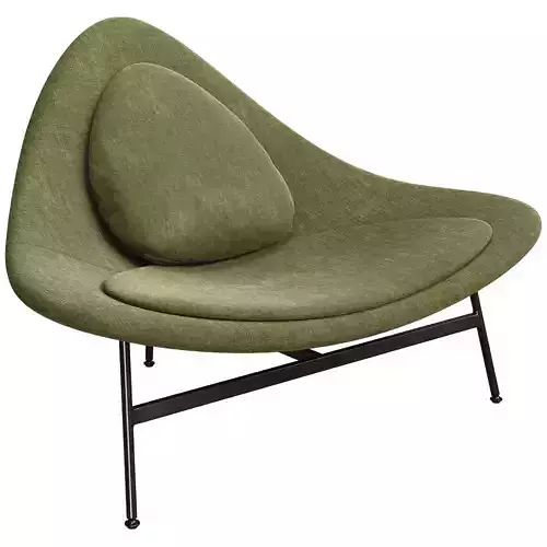 Contemporary Green Designer Lounge Chair