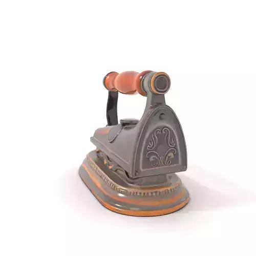 Vintage Iron Wood Handle model pack Low-poly 3D model