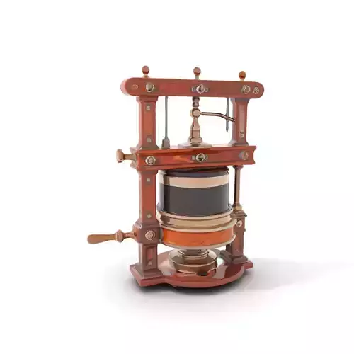 Vintage Printing Press model pack Low-poly 3D model