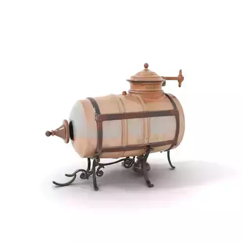 Vintage Brass Samovar model pack Low-poly 3D model