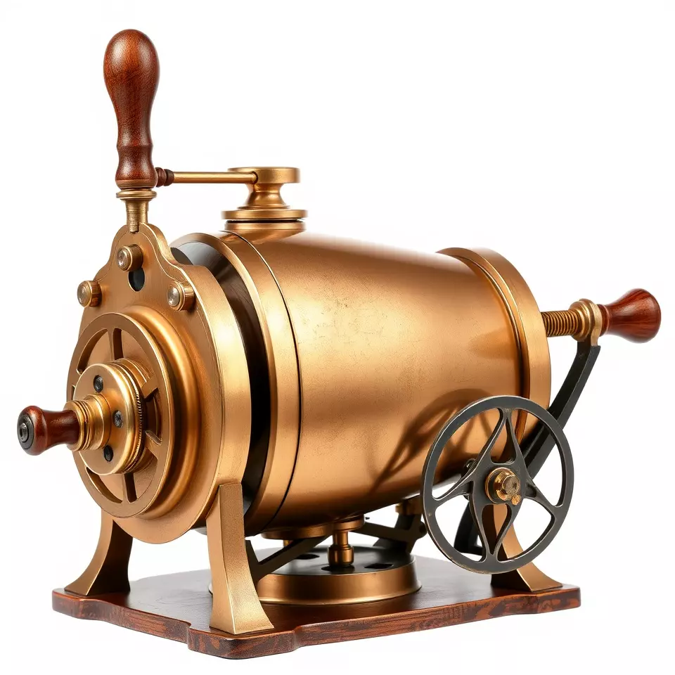 Vintage Brass Grinder model pack Low-poly 3D model_3